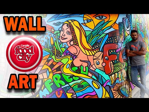cargills comida cidade parede arte dematagoda