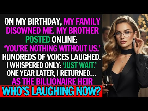 On My Birthday, Family Disowned Me and Brother Mocked My Poverty… But I Returned as Billionaire Heir