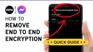 How To Remove End To End Encryption In Messenger (LATEST GUIDE)