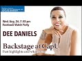 Dee Daniels Stars In Backstage At CapU: Past highlights and what's next