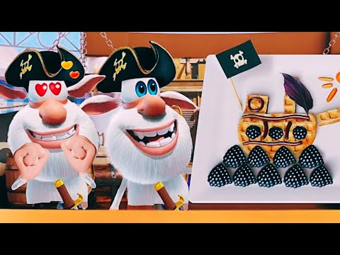 Booba Cooking Waffle Ship  Food Puzzle | Booba Kitchen 