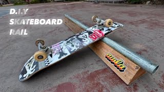 #SkateDaily | D.I.Y Skateboard rail - Cocok buat belajar rail tricks