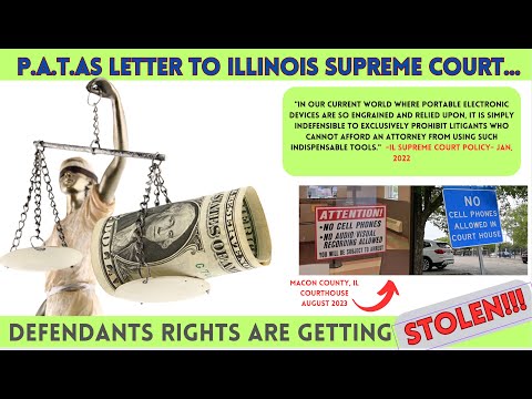 P.A.T.As letter to the Illinois supreme court.. DEFENDANTS RIGHTS ARE BEING STOLEN!
