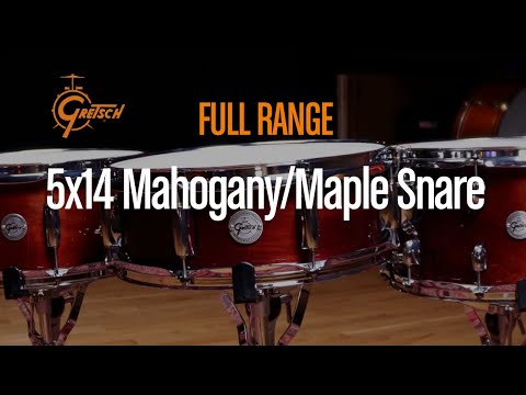 Gretsch Drums Mahogany/Maple Snare Drum - Gloss Lacquer image 7