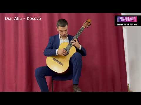 World online guitar competition 2022 the winner in 3B group Diar Aliu plays Agustin Barrios Mangore
