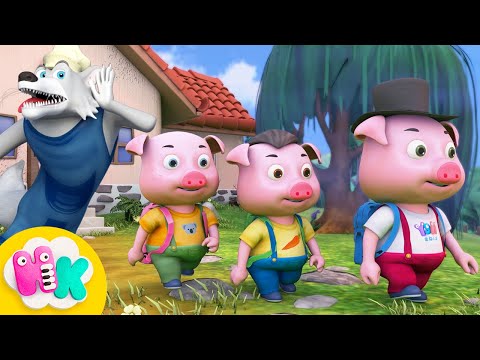 Tri Prasiatka A Vlk rozprávka 🐷 HeyKids - Rozpravky pre deti