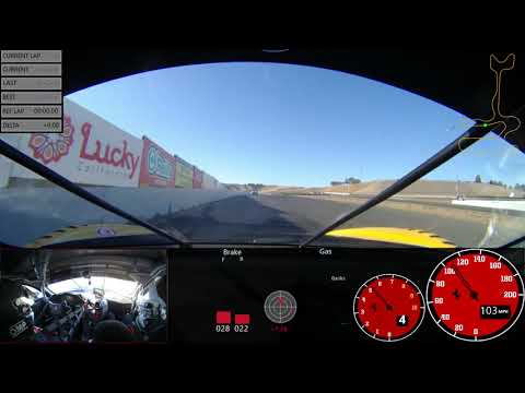 Onboard Ferrari 488 GT3 for a 1:37 passenger lap of Sonoma Raceway