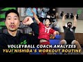 Coach Analyzes Yuji Nishida Workout Routine | Strength Training For Volleyball
