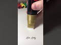 Activating a HUGE GOLD Posca Marker! Satisfying!
