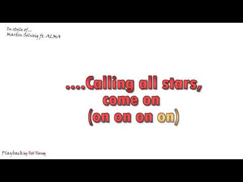 All Stars  - Martin Solveig - ft.ALMA - Instrumental - Playback not Original