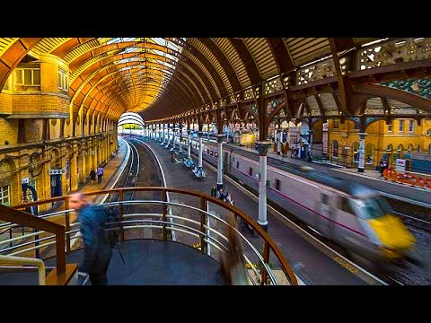 A Walk Through York Railway Station, York, England