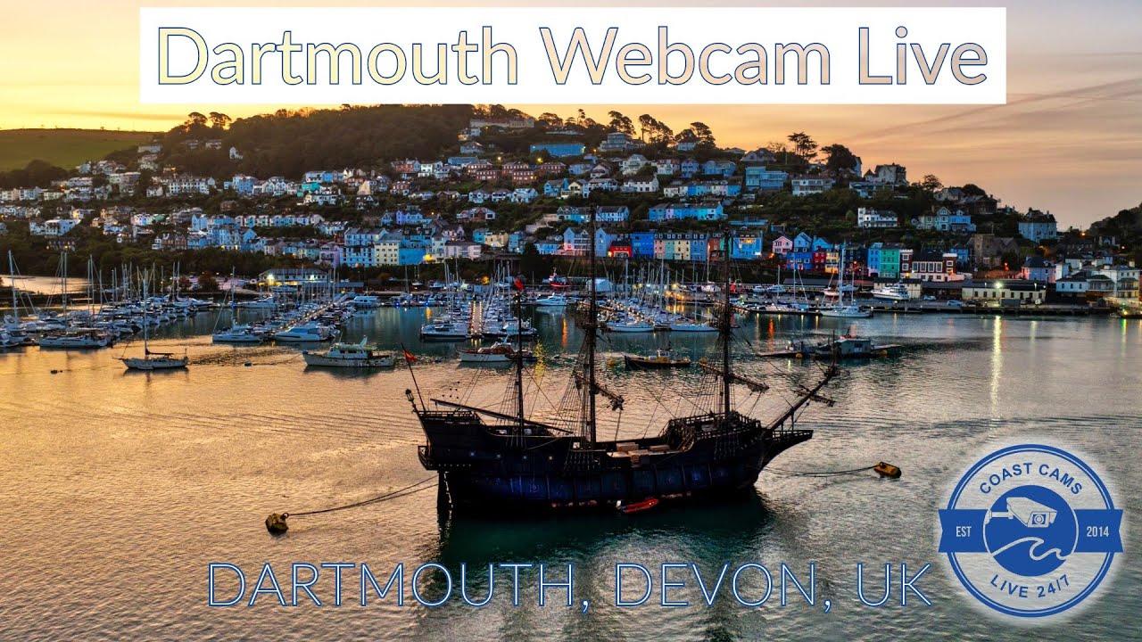 Live webcam view of Dartmouth Embankment & River Dart