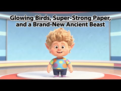 Glowing Birds, Super-Strong Paper, and a Brand-New Ancient Beast