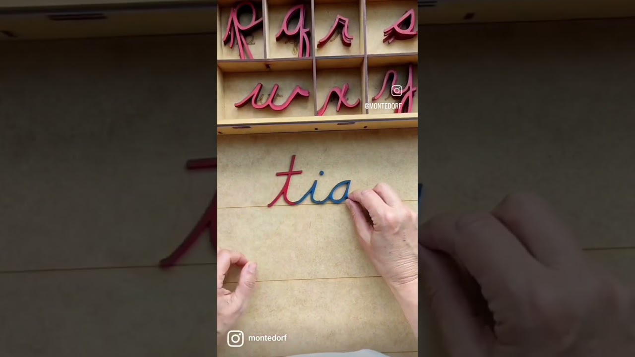 Letras alfabeto móvil pequeño imprenta minúsculas de madera