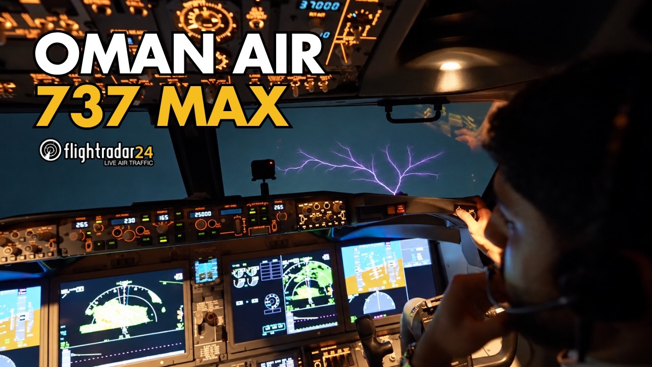Flying the Boeing 737 MAX with Oman Air (Cockpit)