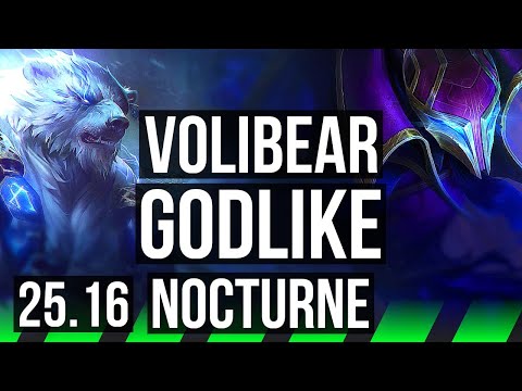 VOLIBEAR vs NOCTURNE (JGL) | 7/0/3, Godlike | EUW Master | 25.16