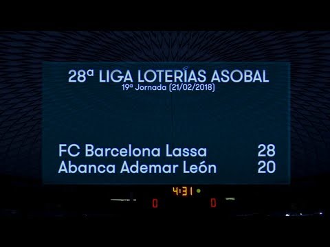 LIGA LOTERIAS ASOBAL J19 FC Barcelona Lassa - Abanca Ademar León 28-20