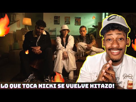 (REACCIÓN) Young Cister, Nicki Nicole, Alvaro Diaz - LA TERAPIA Remix (Video Oficial)