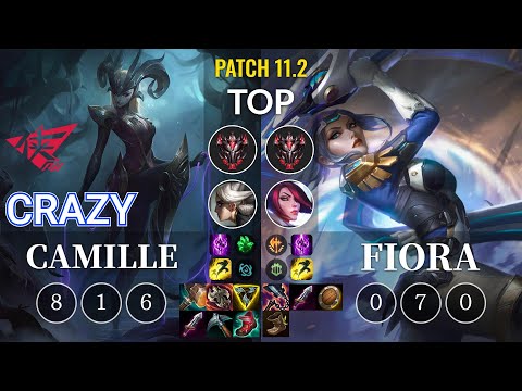 RW Crazy Camille vs Fiora Top - KR Patch 11.2