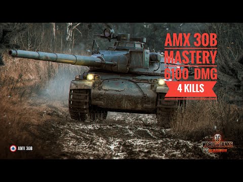 WOT BLITZ AMX 30B FIRST GAME MASTERY 6100 With Assistance Damage