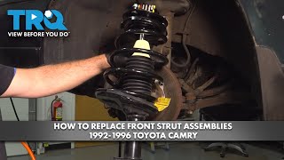 How to Replace Front Strut Assemblies 1992-1996 Toyota Camry