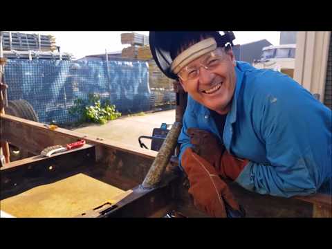 Who says this Fibreglass Boat Builder doesn't "Do Steel " Life On The Mold