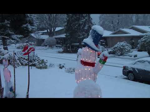 A Snowy Christmas Morning In Seattle