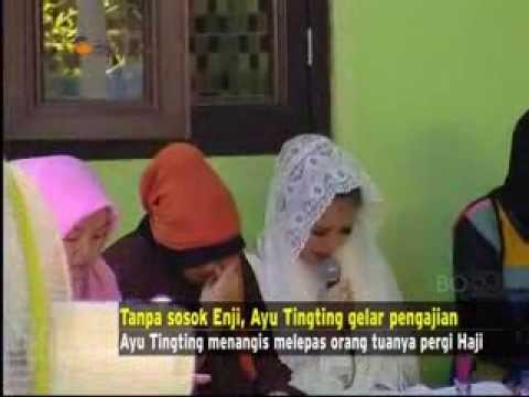 Ayu Tingting, Detik detik Adik Bungsu Ayu Tingting jatuh Pingsan Saat Gelar Pengajian