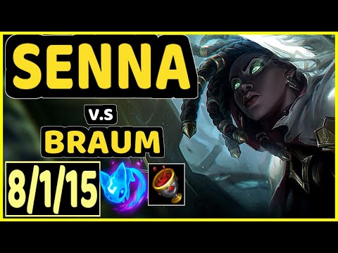 ZERGSTING (SENNA) vs BRAUM - 8/1/15 KDA BOTTOM SUPPORT GAMEPLAY - EUW Ranked MASTER
