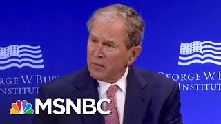 Barack Obama & George W. Bush Both Criticize Donald Trump Without Naming Him | The 11th Hour | MSNBC thumbnail