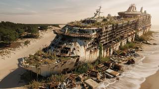 99 Year Old Abandoned Cruise Ship Transformed Into a Luxury Ocean Mansion (full process)