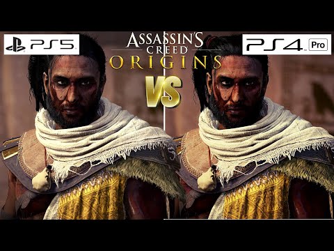 Assassin's Creed Origins PS4 PRO VS PS5 60FPS (New Update) Nextgen 60fps Patch Comparison