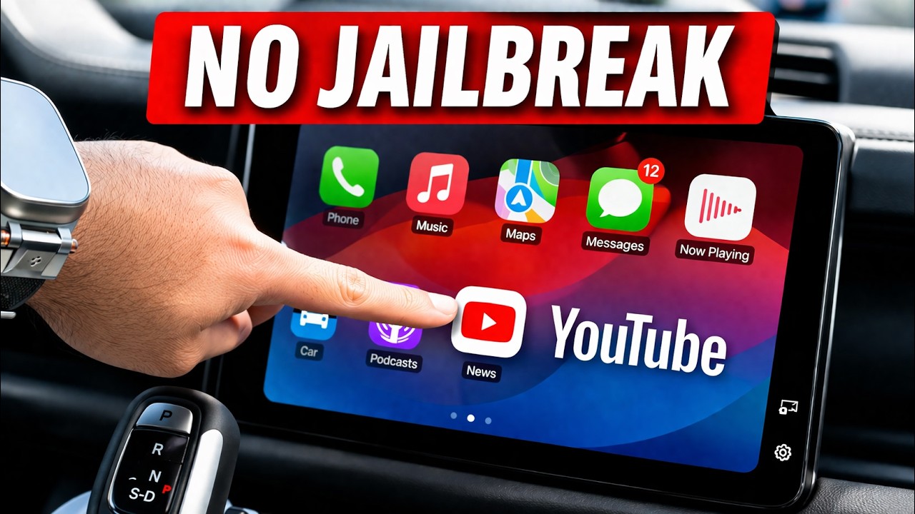CarPlay Video Is REAL… YouTube on Your Car Screen (Parked Mode)