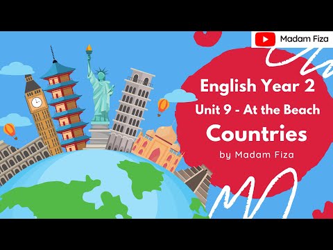 ENGLISH YEAR 2 UNIT 9: AT THE BEACH (COUNTRIES - SUPERMINDS PAGE 112)