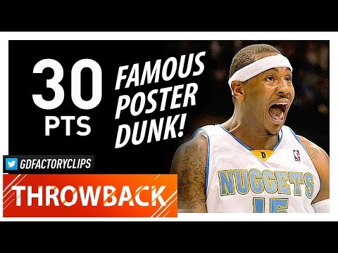 Throwback: Carmelo Anthony Full Highlights vs Jazz (2009.10.28) - 30 Pts, CRAZY POSTER DUNK!