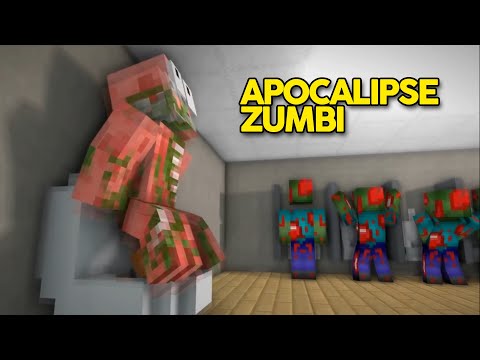 Escola de Monstros em o Apocalipse ZUMBI - Animação Minecraft