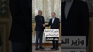 وزير الداخلية الباكستاني يزور طهران لإجراء محادثات مع مسؤولين إيرانيين