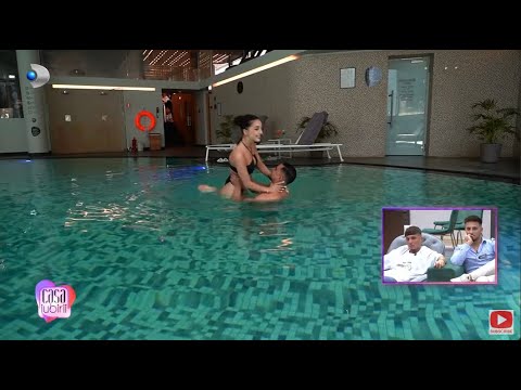 Casa Iubirii - Andrei si Laura, o zi de neuitat! Imagini senzationale de la piscina!