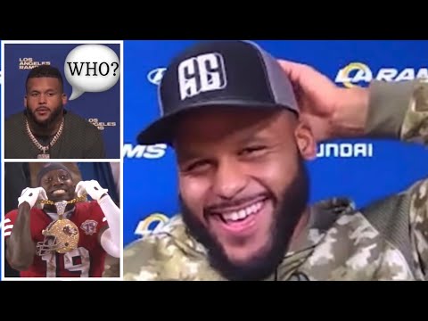 Aaron Donald jokes about his Deebo Samuel Comments from 2020: “Who’s that? 😂”