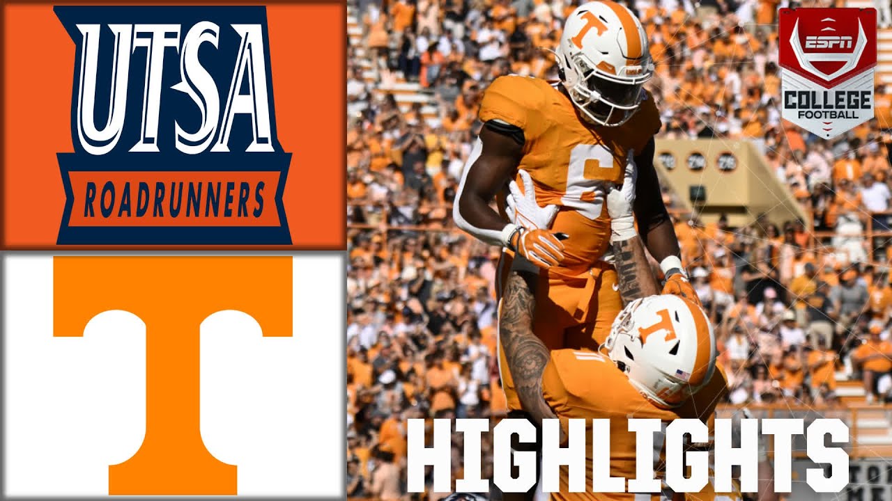 UTSA Roadrunners vs. Tennessee Volunteers | Full Game Highlights
