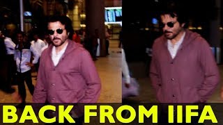 Dapper Anil Kapoor Returns From IIFA Awards 2017