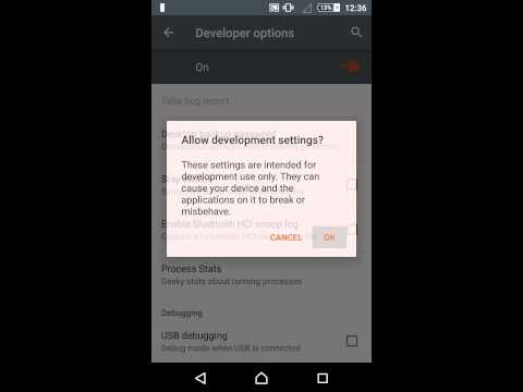 How to turn on and off developer mode in Android lollipop sony xperia