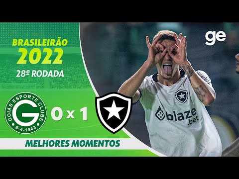 GOIÁS 0 X 1 BOTAFOGO | MELHORES MOMENTOS | 28ª RODADA BRASILEIRÃO 2022 | ge.globo