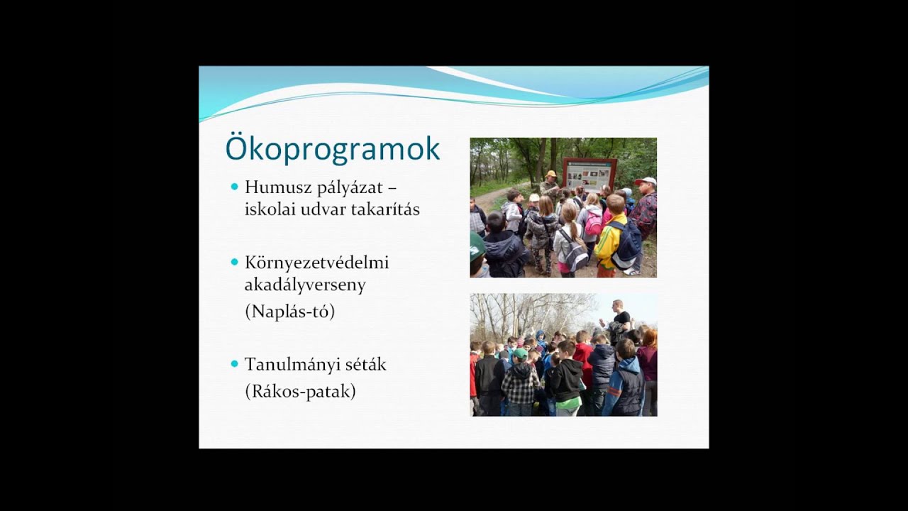 Ökoiskolai tevékenységünkről szóló ismertetőnk