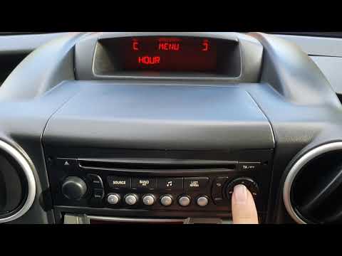 HOW TO RESET TIME / ⏰  ON PEUGEOT PARTNER/ CITROEN BERLINGO/ PEUGEOT EXPERT/CITROEN DISPATCH ETC