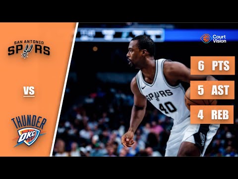 Harrison Barnes - 6 Points, 5 Assists, 4 Rebounds vs Thunder - 2025-26 Regular Season