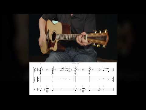 Learn Percussion Guitar - Lesson 03 - DEMO with TAB