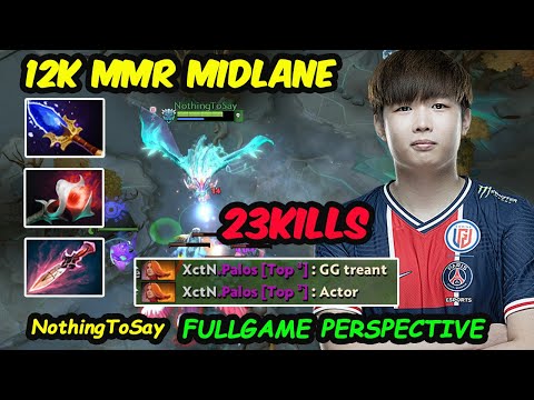 PSG.LGD NothingToSay [Winter Wyvern] 12K MMR MIDLANE  FULLGAME Perspective Dota 2 [Watch & Learn]