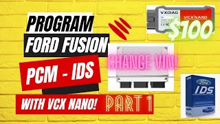 Program USED FORD FUSION PCM, change vin using $100 VCX NANO and Power Injector! PART 1