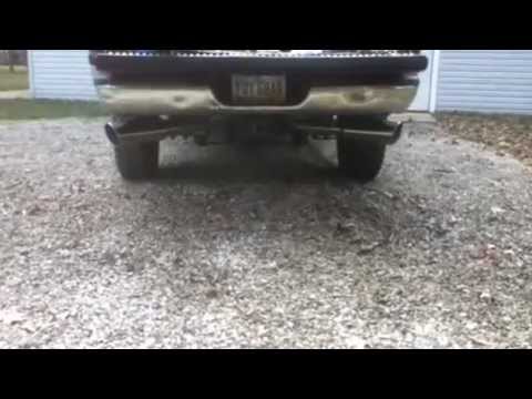 1999 Dodge 2500 Cummins 24v Dual 4 inch Diamond Eye Exhaust